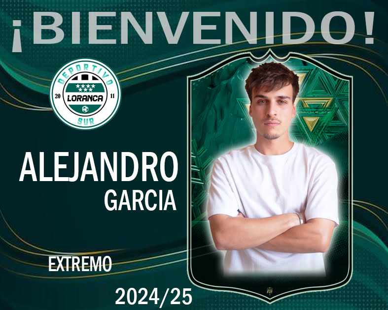 Nuestro Primer fichaje de la temporada, Alejandro García, un extremo que puede jugar por ambas bandas, sus mejores características, su velocidad y su buen trato de balón
BIENVENIDO ALEJANDRO!!!!