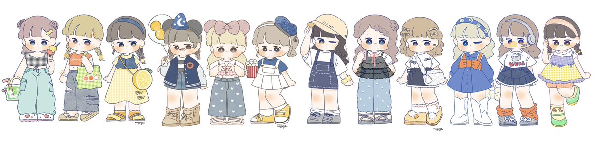 mayu_ge07's tweet photo. コーデ集💭🎟️✨
#イラスト #ゆるいイラスト https://t.co/rg0ALCiIlC