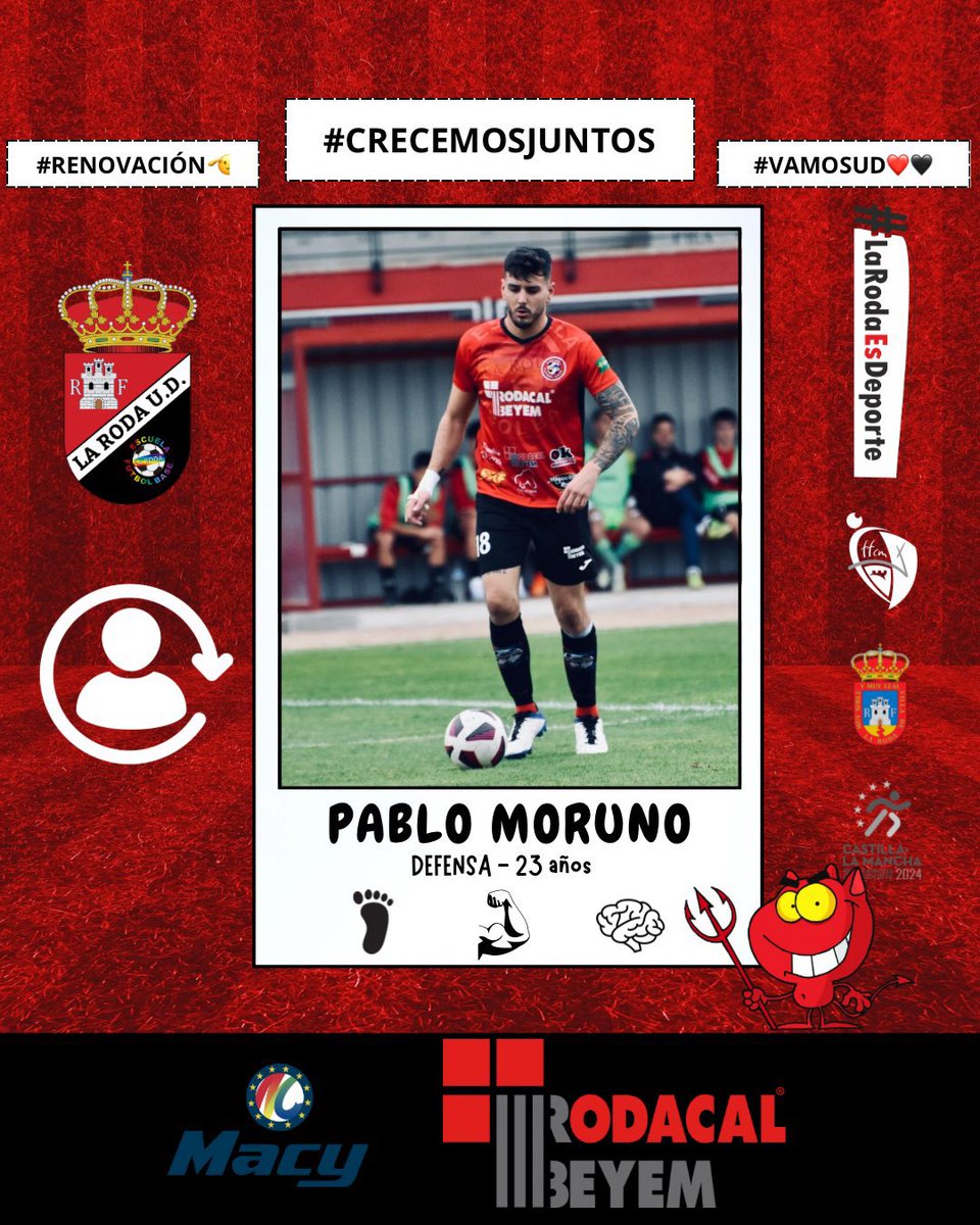 🚨 𝙊𝙁𝙄𝘾𝙄𝘼𝙇 | LA RODA UD 🚨

ⓇⒺⓃⓄⓋⒶⒹⓄ  

Pablo Moruno 🤝 <a href="/LARODAUD/">LARODAUD</a> 

#PreferenteCLM  #Renovaciones