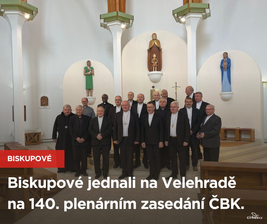 V poutním domě Stojanov na Velehradě jednali ve dnech 6. - 8. července 2024 biskupové Čech, Moravy a Slezska.
Přinášíme závěrečnou zprávu z jednání českých a moravských biskupů.  cirkev.cz/biskupove-jedn…