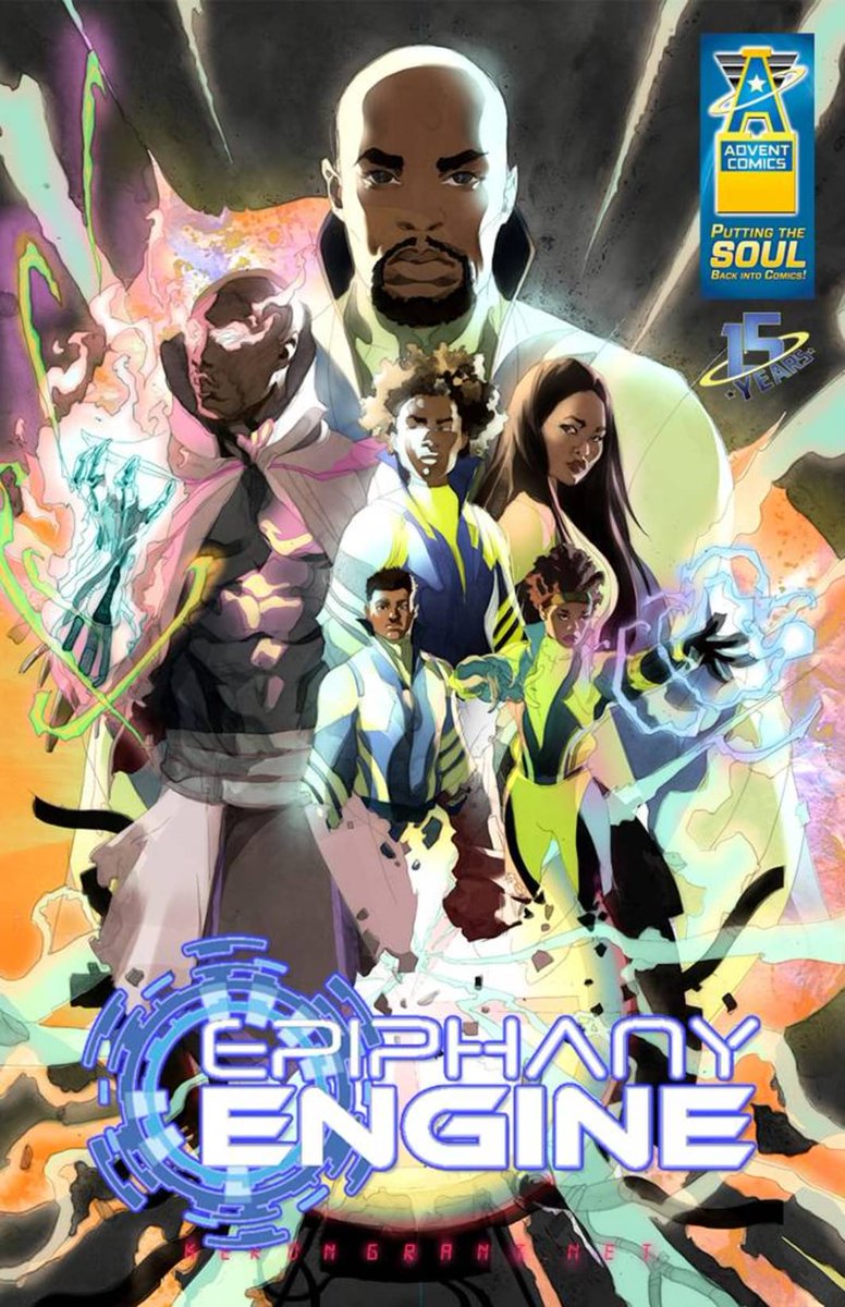 MythworldeMedia's tweet photo. EPIPHANY ENGINE cover by the great Keron Grant, homaging the Black Panther movie poster!! Get your hands on this at https://t.co/nk5CrmeVXG https://t.co/gy4201eHks