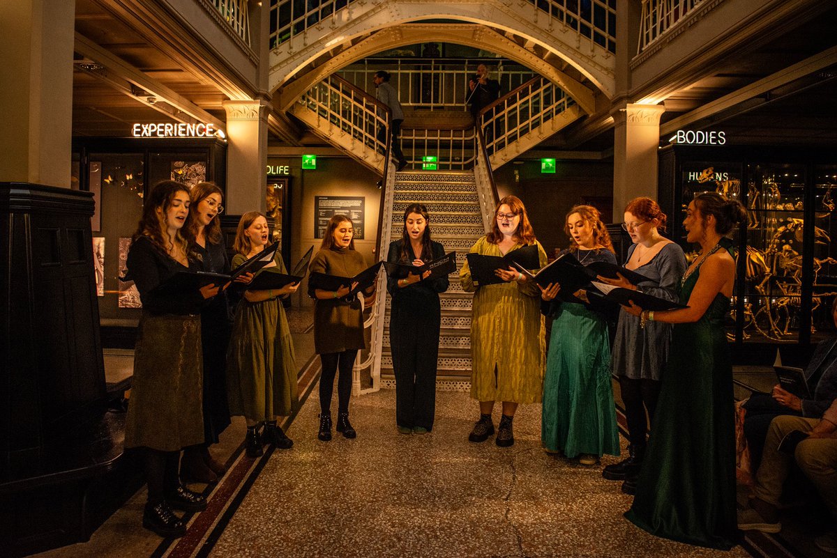 rncmlive's tweet image. Thank you to everyone who joined us for Nature’s Music on Saturday night!
RNCM students performed throughout @McrMuseum’s galleries, creating a soundtrack to our natural world that echoed from every corner.
📸 Charlotte Wellings