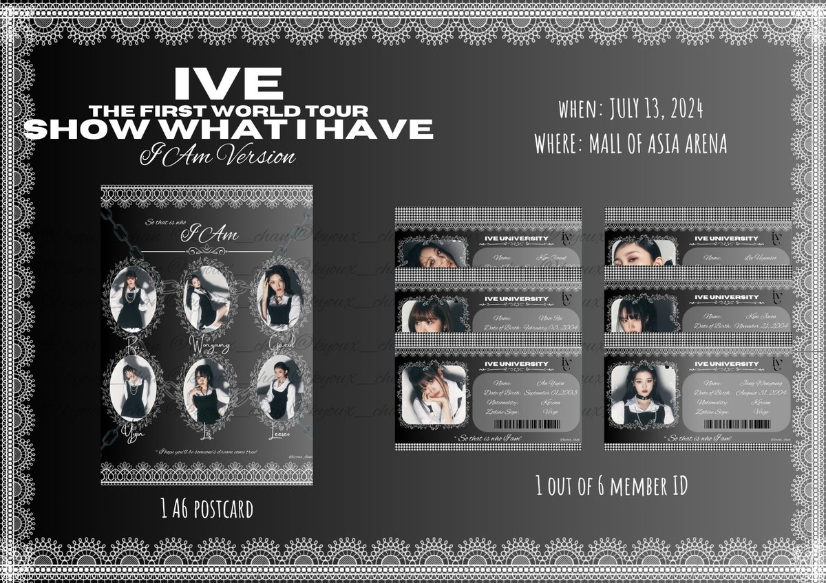kyoux_chan's tweet photo. FREEBIE ALERT‼️
me and my friends will be giving away postcards and member ID's inspired by their songs on july 13. 
✨limited qty
✨rt to spread word
✨loc and time tba 
see you‼️
 #IVEinManilaFreebies #SHOW_WHAT_I_HAVE_IN_MANILA
#IVE #아이브 #SHOW_WHAT_I_HAVE_IN_MNL #IVEinPH https://t.co/DxoxInW1kZ