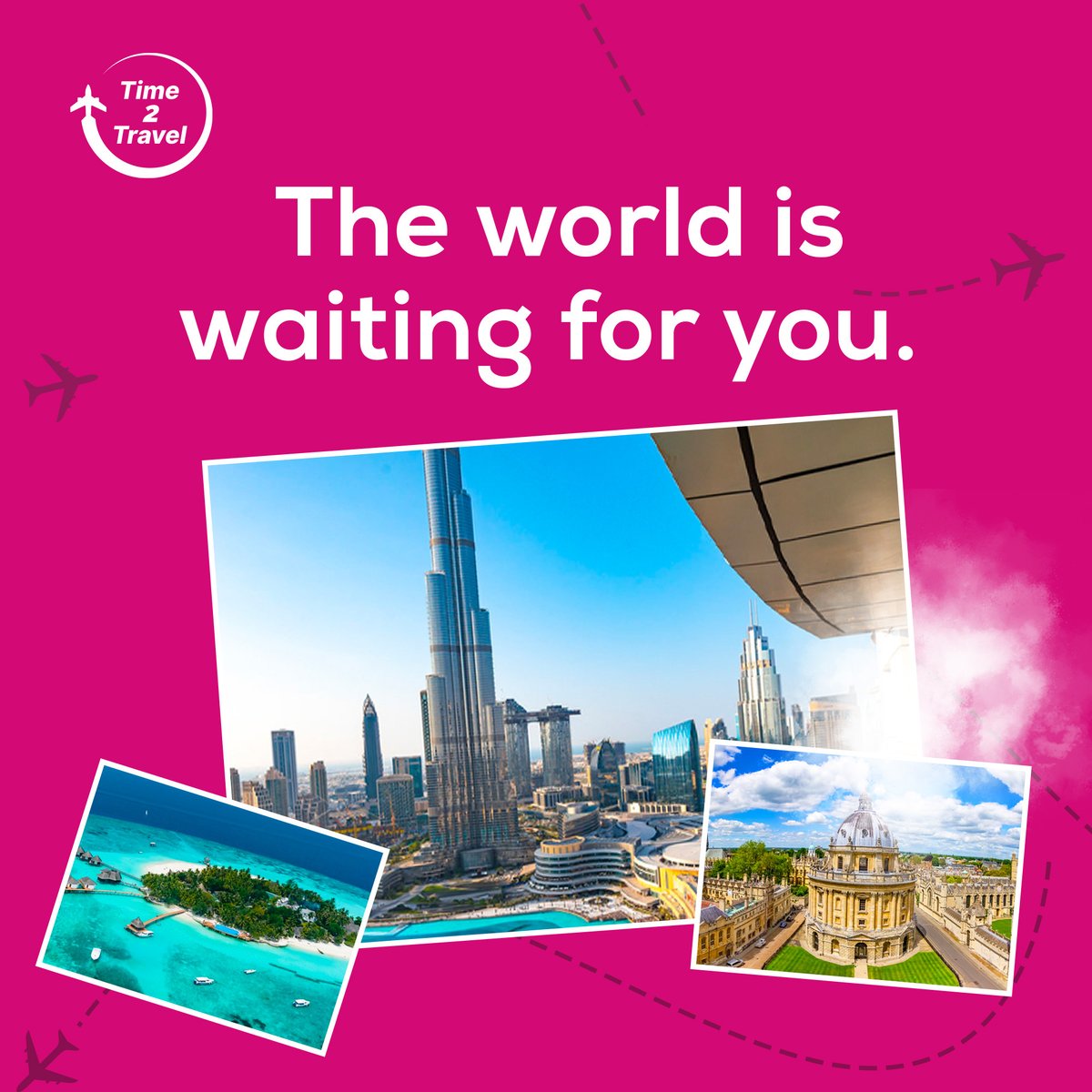 🧳 Pack Your Bags! 🌍
The world is waiting for you,
#Time2Travel will make your journey unforgettable!
Discover exclusive deals and so much more to turn your #travel dreams into reality,
Are you ready to explore?
#TravelGoals #DreamVacation #TravelSavings #travelhack #TravelBlogs