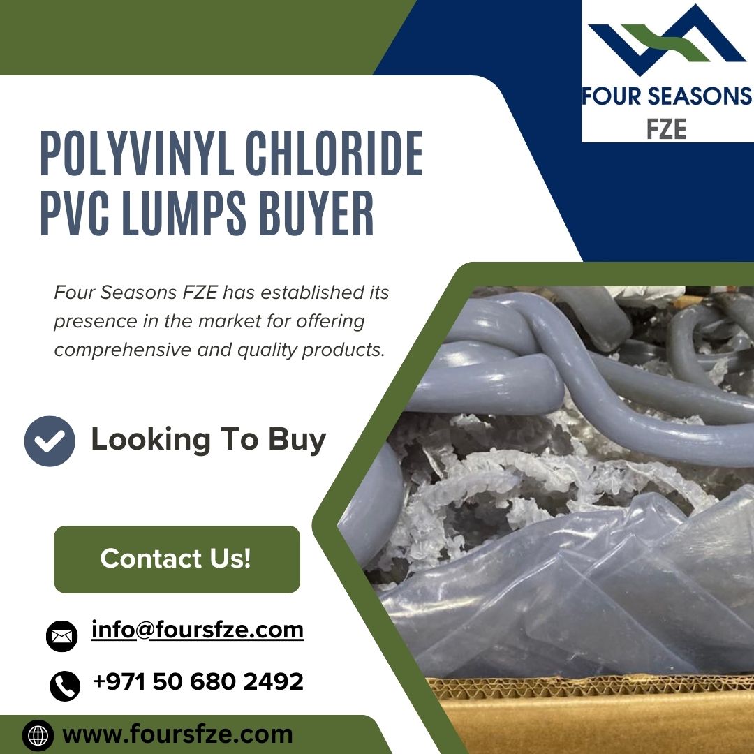 Foursfze's tweet image. We are actively looking to buy (Polyvinyl Chloride) PVC Lumps

Interested Sellers may contact
WhatsApp: +971506802492
E-mail: info@foursfze.com

Follow the FOUR SEASONS FZE on:

Whatsapp:whatsapp.com/channel/0029Va…
Facebook: facebook.com/Foursfzefb/

#pvclumps #wastemanagement
