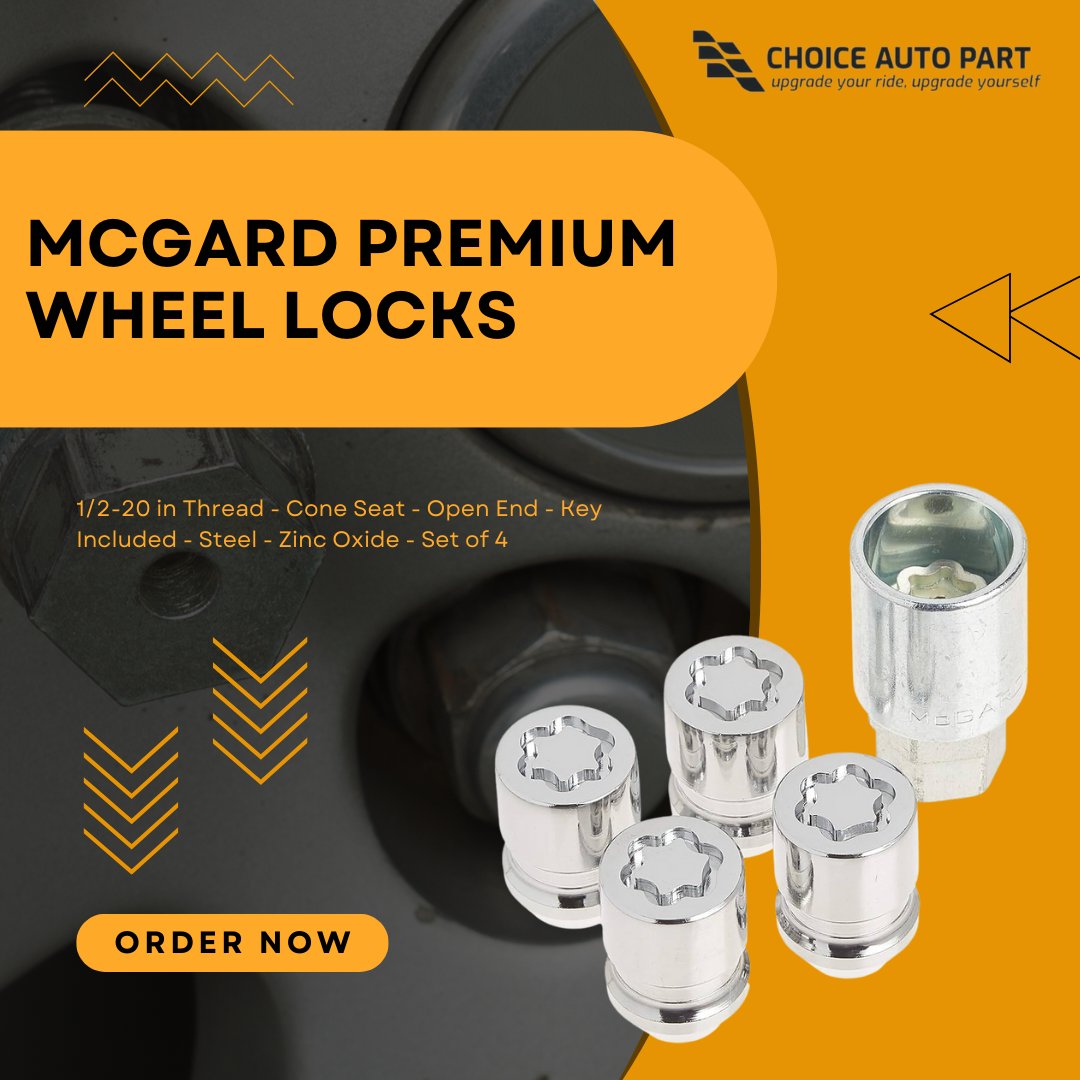 choiceautopart's tweet image. Keep your wheels secure with our Wheel Lock 1/2" Conical Seat, designed to fit snugly under the hub cap. Featuring easy installation and durable construction, these locks offer top-notch protection for your vehicle.

Shop Now 🛒 Link in bio.

#McGard #wheellocks #premiumlocks