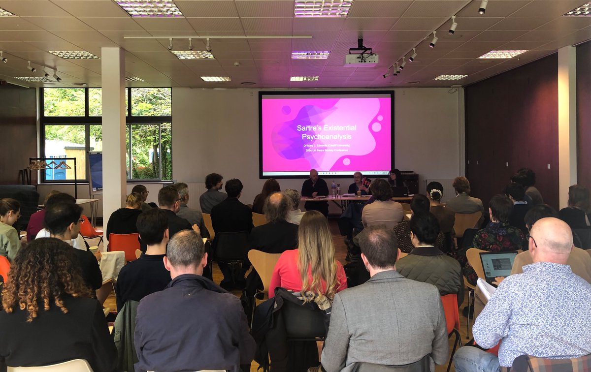 This year's UK Sartre Society conference includes a plenary symposium on Mary Edwards’s monograph Sartre’s Existential Psychoanalysis. 

#UKSS2024