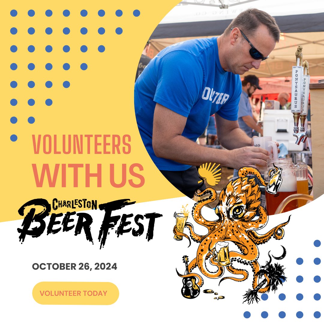 🍻✨ Calling all beer lovers and community enthusiasts! #CHSBeerfest is just around the corner, and we need YOUR help. Sign up today! 

signup.com/mobileweb/2.0/…

#CharlestonBeerFest #VolunteerWithUs #CommunityLove