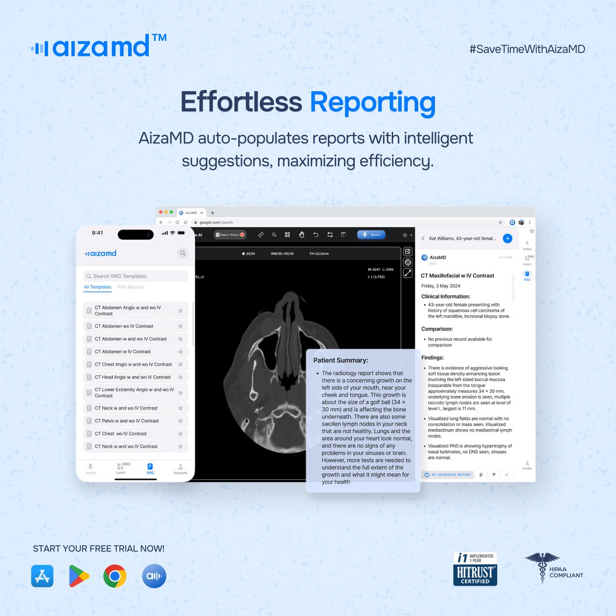 savelife_ai's tweet image. More Time for Patient Care, Less Time Typing: AizaMD streamlines workflows, maximizing your impact.

Try AizaMD Now!
aizamd.ai

#radiology #healthcare #AizaMD #savetimewithaizamd #healthcareinnovation