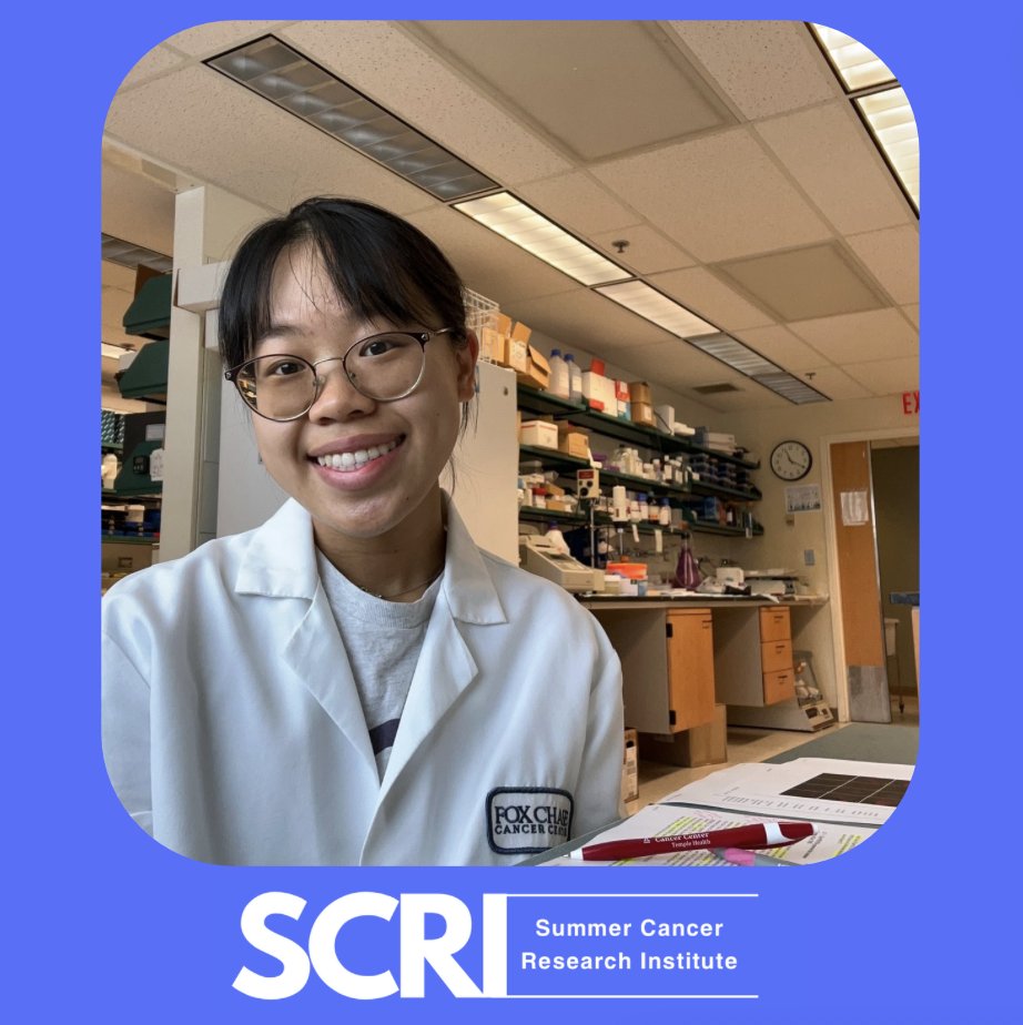 ✨ 🦠 SCRI SPOTLIGHT 🧬✨

Meet Calista Lee! Calista is a Biology and Chinese Language and Literature student at Hunter College, currently working in Dr. Joseph Testa's lab at Fox Chase Cancer Center.