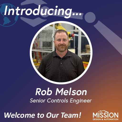 onamissionMDA's tweet image. Meet Rob Melson! Rob joined the Mission team in May as a Senior Controls Engineer. Rob has worked in the #automation industry for 15 years and brings extensive knowledge to our team.
Rob, we are proud to have you on board!
#OnAMission #ControlsEngineering