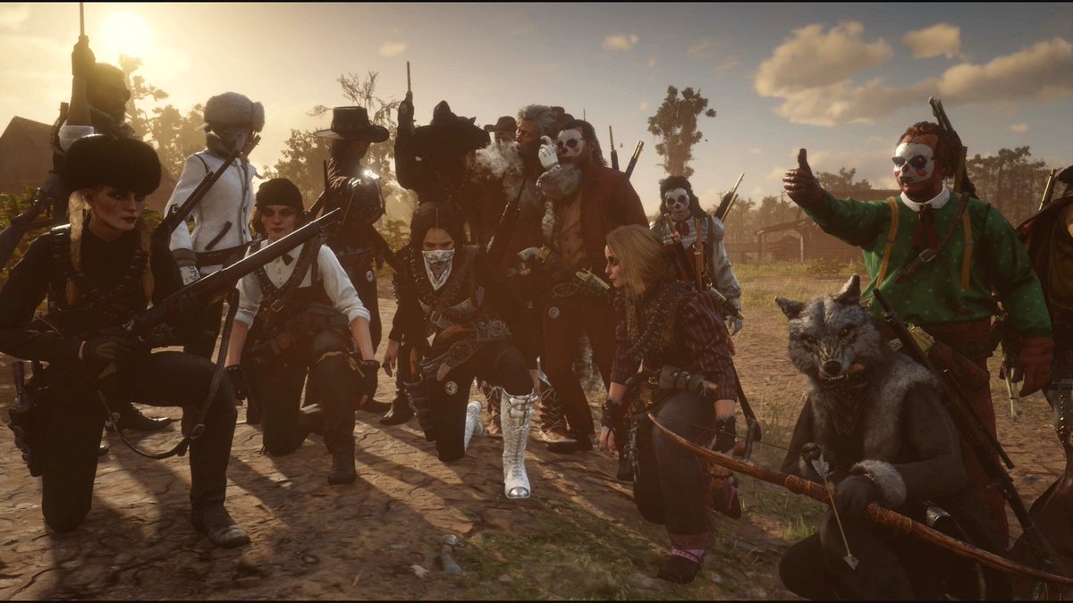 Onejeee's tweet photo. RDR 2 CREW  

#RedDeadRedemption2 #rdr2 #reddeadonline https://t.co/vwN7D9xBfA