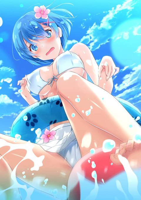 #暑いので水着絵で体温調節する 
やっぱ白ビキニよっ! 