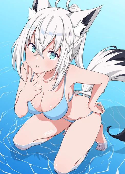 #ビキニの日 #絵フブキ