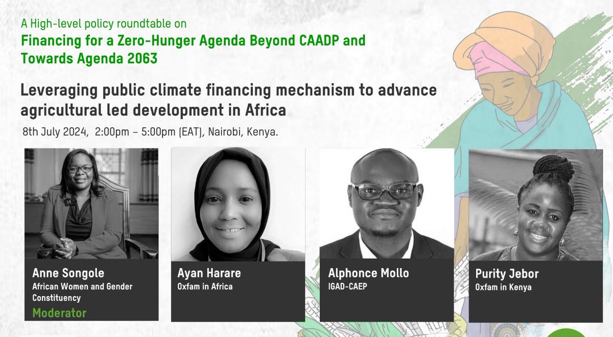 Ayan Harare (@ayanthecritique) on Twitter photo Climate finance should be adequate, transparent, accessible and grant based. Just finished interesting panel discussion on Leveraging Public Climate Financing mechanisms to advance agricultural led development in Africa. #payup <a href="/SpotonSomalia/">Shamso Araweelo Shegow 🇸🇴🇸🇪🇩🇰</a> <a href="/OxfaminAfrica/">Oxfam in Africa</a> Climate finance should be adequate, transparent, accessible and grant based. Just finished interesting panel discussion on Leveraging Public Climate Financing mechanisms to advance agricultural led development in Africa. #payup <a href="/SpotonSomalia/">Shamso Araweelo Shegow 🇸🇴🇸🇪🇩🇰</a> <a href="/OxfaminAfrica/">Oxfam in Africa</a>