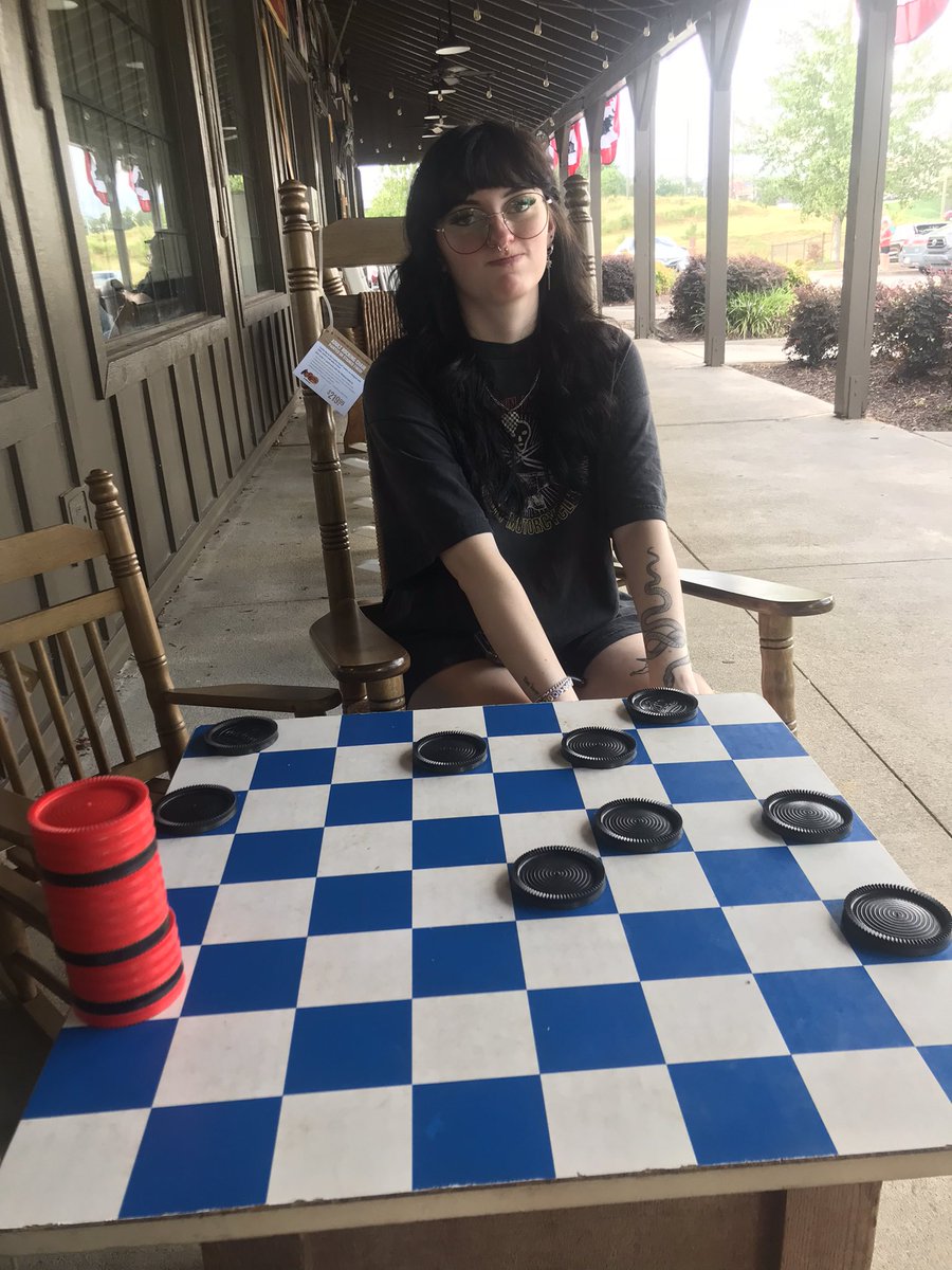 Someone couldn’t hang with the Cracker Barrel Checker Champ