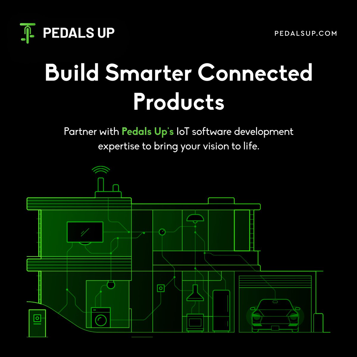 _pedalsup's tweet image. Imagine this: Your devices talking to each other, giving you insights into what your customers want.
Pedals Up's expert #IoT integration unlocks a treasure trove of data to understand your customers better and streamline your operations.
#pedalsup #iotsoftwaredevelopment #app