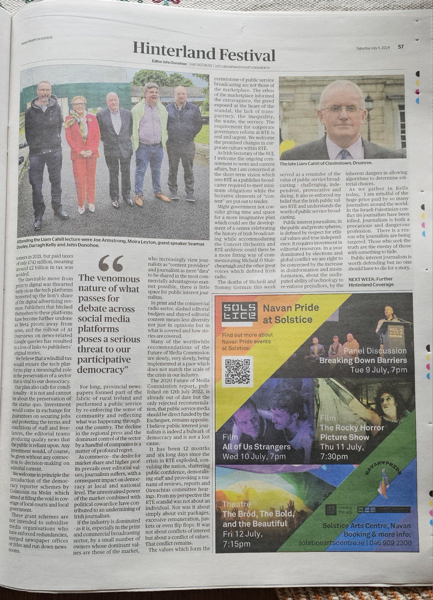 Hinterland Kells (@hinterlandkells) on Twitter photo Thanks to the <a href="/meathchronicle/">Meath Chronicle</a> for this wonderful reminder of what was a fabulous festival weekend!
<a href="/annecrecipes/">Anne Cunningham</a> #makeitmeath #meath #hinterlandkells #kells #bookfestival #whatsoninmeath #irishfestival Thanks to the <a href="/meathchronicle/">Meath Chronicle</a> for this wonderful reminder of what was a fabulous festival weekend!
<a href="/annecrecipes/">Anne Cunningham</a> #makeitmeath #meath #hinterlandkells #kells #bookfestival #whatsoninmeath #irishfestival