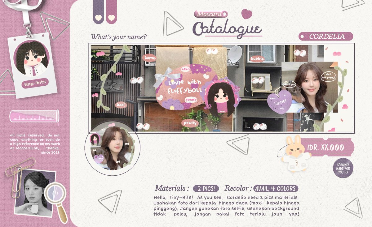 MoccaruLab's tweet image. Haaii! Boleh bantu RT juga ospeknya? Terimakasih ♡

Selamat sore! Aku mau minta tolong buat ospek katalog baru ini apakah udah aman? 🥺 bakalan digabung sama Tiniest Edition lainnya. Let me know, jika ada kesamaan dengan BA lain, DM aku baik-baik yaa 💗

t. #zonauang #zonaba