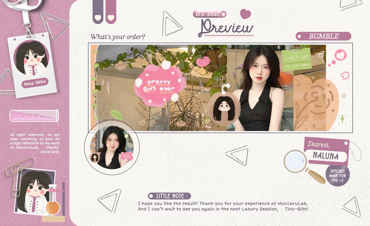 MoccaruLab's tweet image. Haaii! Boleh bantu RT juga ospeknya? Terimakasih ♡

Selamat sore! Aku mau minta tolong buat ospek katalog baru ini apakah udah aman? 🥺 bakalan digabung sama Tiniest Edition lainnya. Let me know, jika ada kesamaan dengan BA lain, DM aku baik-baik yaa 💗

t. #zonauang #zonaba