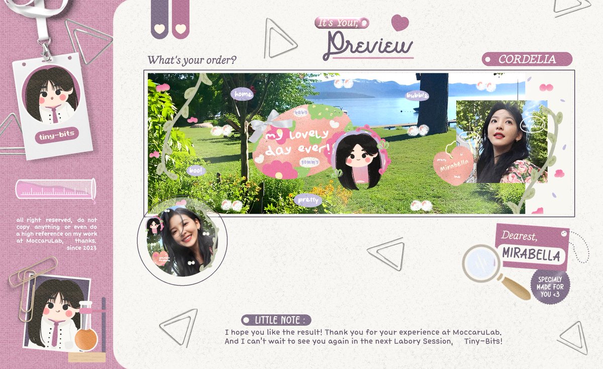 MoccaruLab's tweet image. Haaii! Boleh bantu RT juga ospeknya? Terimakasih ♡

Selamat sore! Aku mau minta tolong buat ospek katalog baru ini apakah udah aman? 🥺 bakalan digabung sama Tiniest Edition lainnya. Let me know, jika ada kesamaan dengan BA lain, DM aku baik-baik yaa 💗

t. #zonauang #zonaba