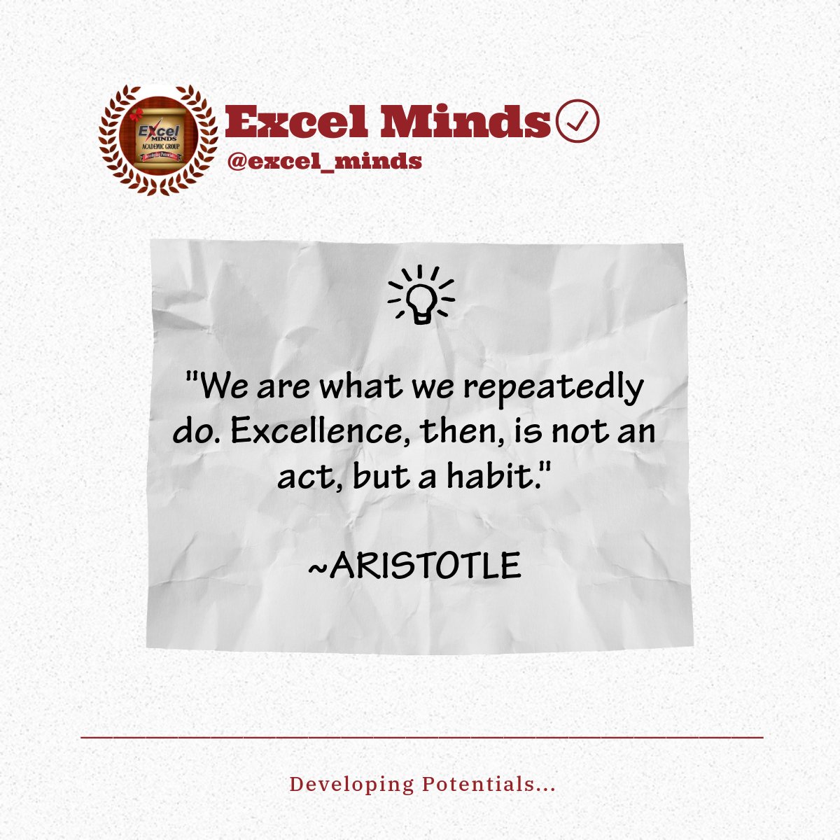 Consistent effort paves the way to excellence; make it a habit, not just an act.

Happy New Week!💥