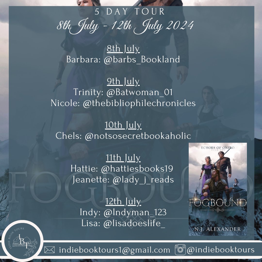indiebooktours1's tweet photo. HALFWAY CHECK IN!
There have already been a range of posts about Fogbound by @Nick_A_Writes and we have more to come so make sure you are keeping up with our great reviewers!
#IndieBookTours #Fogbound https://t.co/43Xz0po5RS