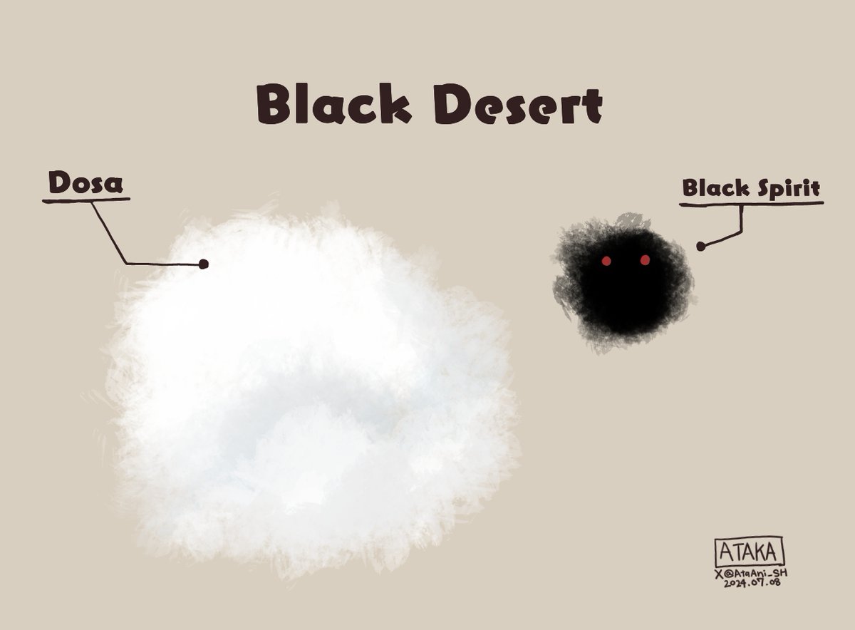 ドーサと闇の精霊
#黒い砂漠　#BlackDesertOnline
