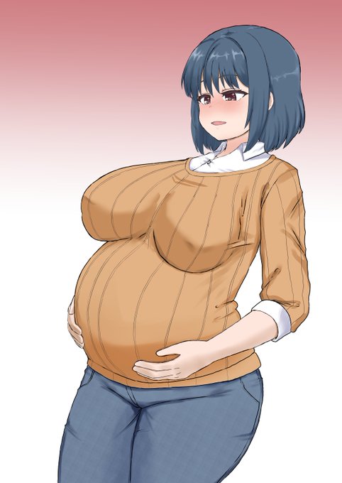 フォロアーのアバターをボテらせて透けさせました!🤗 