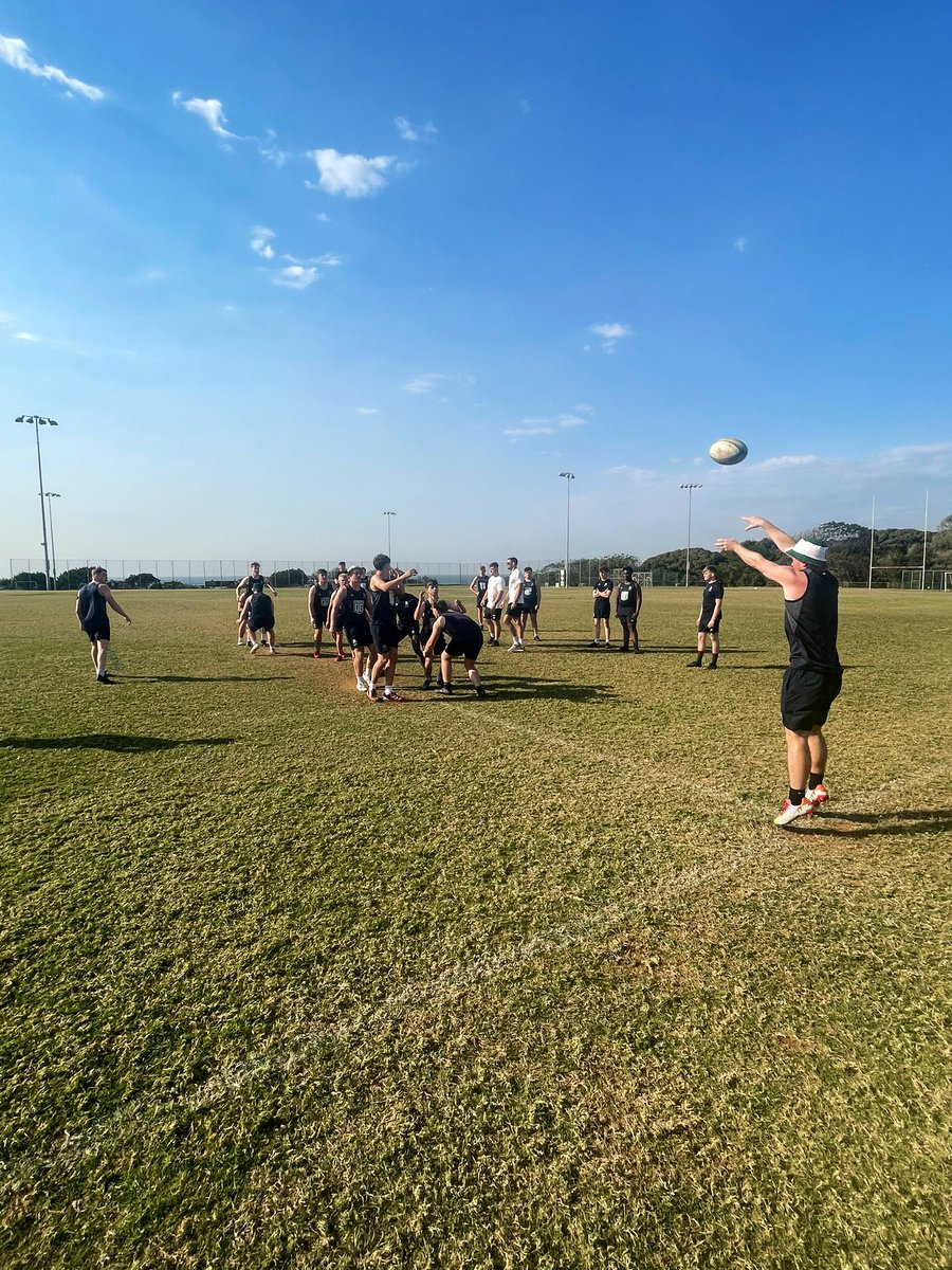 First training session done, looking forward to this afternoon’s games against <a href="/PTNBoysSport/">Pinetown Boys Sport</a> 🔋