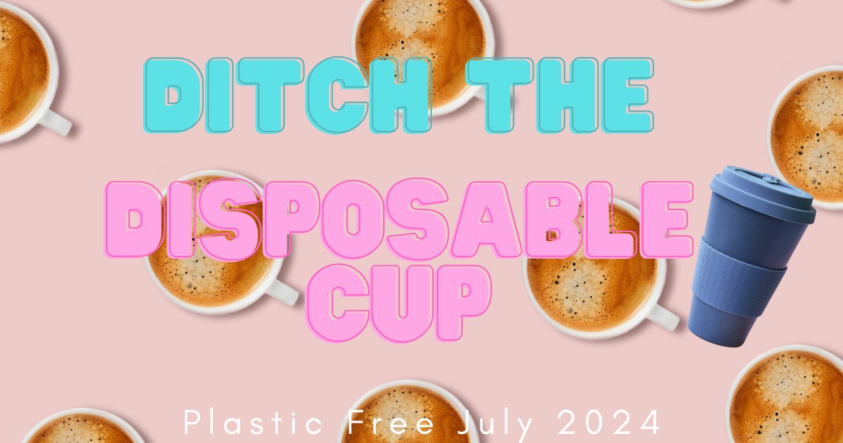 This #PlasticFreeJuly ditch the disposable cup. 

Take your reusable coffee cup the next time you go out for a hot drink. Some cafes even offer a discount when you use your own cup.