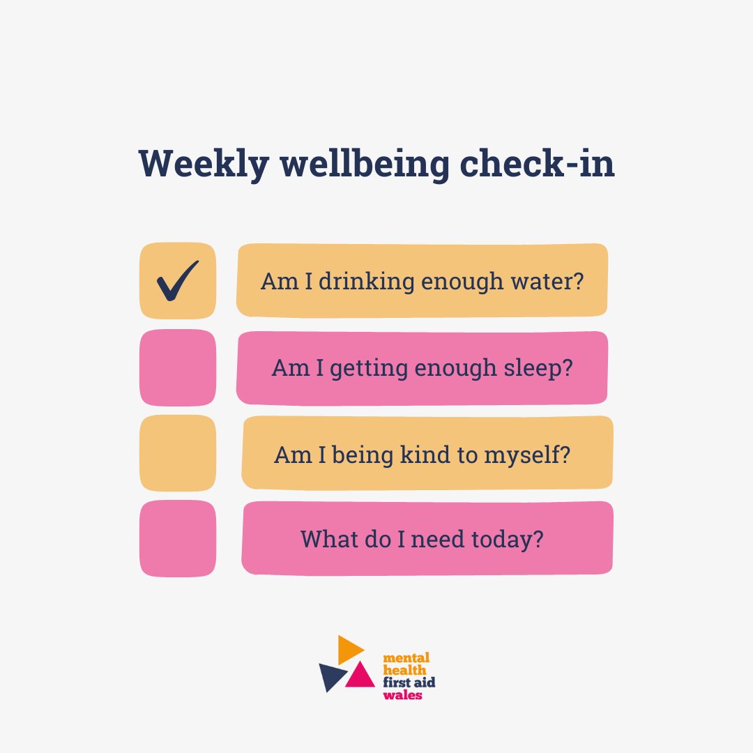 Have you checked in on your wellbeing this week? 💘

#mentalhealthfirstaidwales #anxiety #socialanxiety #depression #anxietyrelief #anxietysymptoms #panicattacks #wellbeing #mentalhealthsupport #wellbeingsupport
