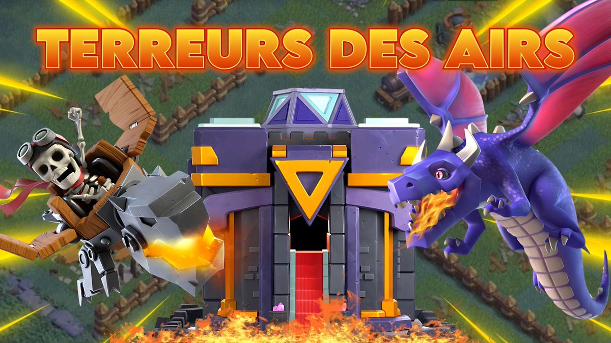 HDV15 - Dragons/Chevaucheurs- Terreurs des airs - Clash of Clans  youtube.com/watch?v=vXkIdc… 
N'hésitez pas à vous abonner et Liker !
- Rejoins mon discord pour être informé des événements : discord.gg/vVuaryfvdy
- Twitch : al_le_barbareCOC