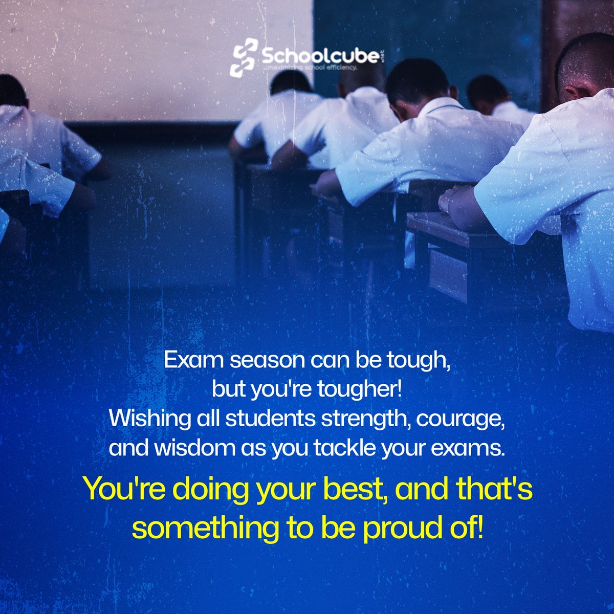 Remember, every question is an opportunity to showcase your awesomeness! Wishing all students a fantastic exam season from School Cube  #schoolcube #exammotivation