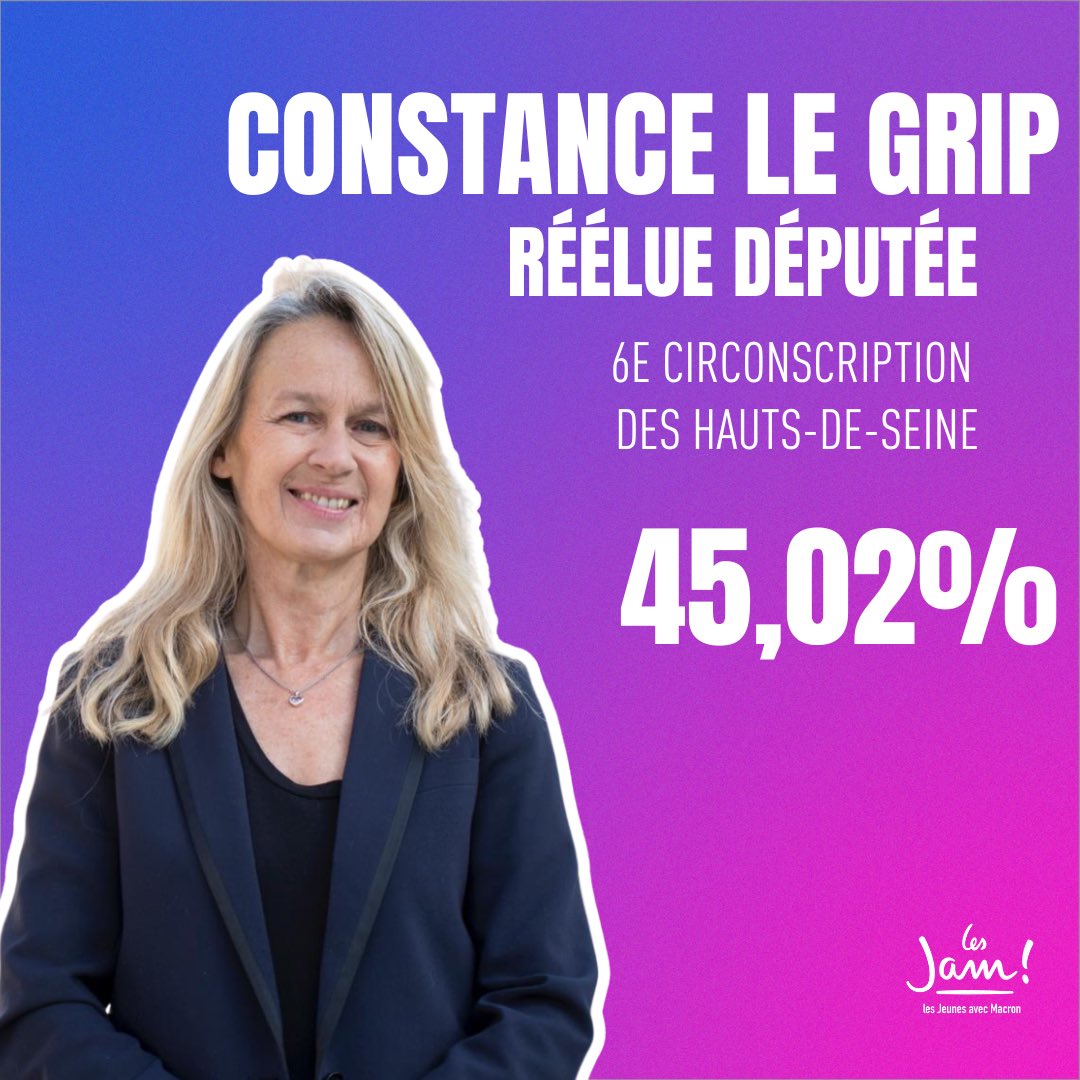 Félicitations à nos candidats altoséquanais élus députés, 6 députés de talent, 6 députés qui protégeront nos valeurs républicaines dans une Assemblée de tous les défis !

Merci également à nos militants qui ont été au rendez-vous sur le terrain.

Vous pouvez compter sur nous!