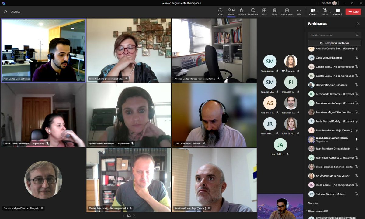 Reunión virtual  socios  proyecto #BioimpACEplus <a href="/poctep/">Interreg España-Portugal</a>   Impulso  bioimpresión y microrreactores en medicina regenerativa.
<a href="/ccmijesususon/">CCMIJU - JUMISC</a> <a href="/infouex/">UEx</a> <a href="/ipguarda/">Politécnico da Guarda</a> #AssociaçãoCognitáriaVascodaGama <a href="/udominho/">Universidade do Minho</a>  <a href="/Fundesalud_Ex/">FundeSalud</a>  <a href="/SaludCluster/">Cluster Salud Extremadura</a>  
ccmijesususon.com/reunion-de-soc…