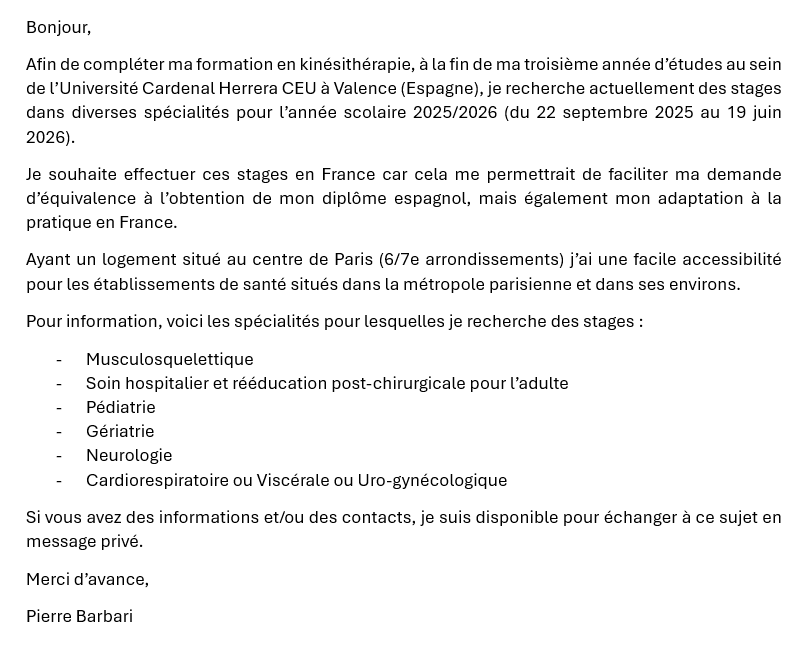 pierrebarbari's tweet image. Partage apprécié, merci d'avance ! #Kiné #EtudiantKiné #KinéStudent