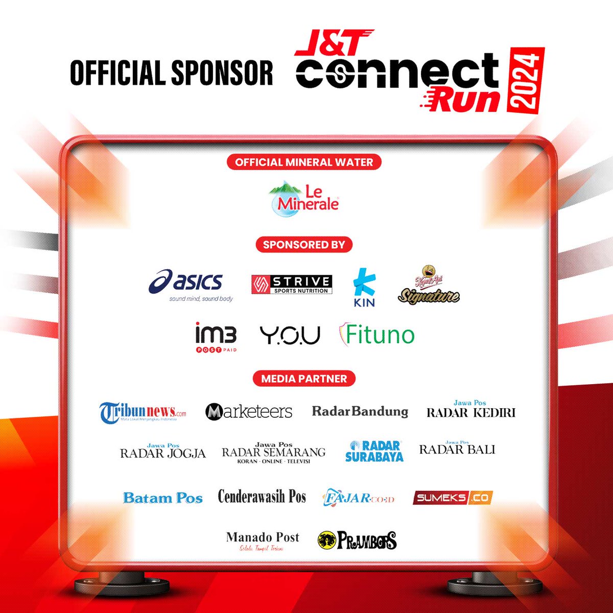 jntexpressmks's tweet photo. J&amp;T Connect Run: “Run Together, Share the Future” | Minggu, 14 Juli 2024.

Bagi kamu yang gak kebagian tiket masih bisa dateng ke Race Village J&amp;T Express kok. Disana kalian akan ada tenant-tenant kuliner dan special performance dari @thechangcuters

#JNTCONNECTRUN #jntexpressid https://t.co/Rc6tGFP7Tx