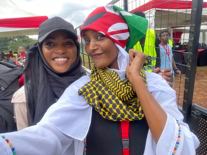 ShakiraWafula's tweet photo. Yesterdays #SabaSabaMarchForOurLives was proof that we have been peaceful all along. 

No business was destroyed. We honored the fallen HEROES and HEROINES and went home.

Was also glad to meet @Honeyfarsafi https://t.co/XI71etauQH