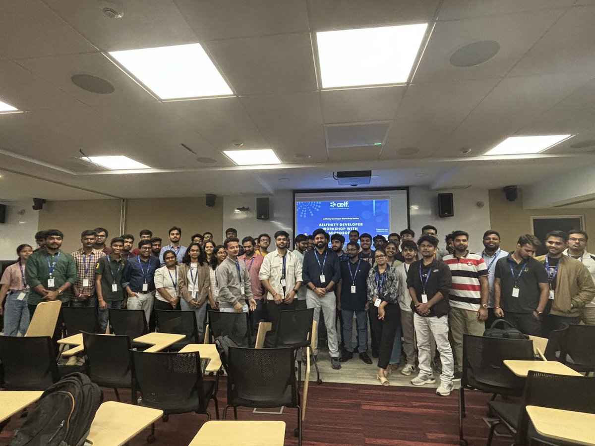 aelfblockchain's tweet image. Last weekend, we wrapped up the #aelfinity developer workshop that was organised in partnership with @Microsoft!🚀 The workshop was a resounding success as we saw an impressive turnout of around 140 talented #blockchain #developers.💡

Featuring in-depth training on smart…
