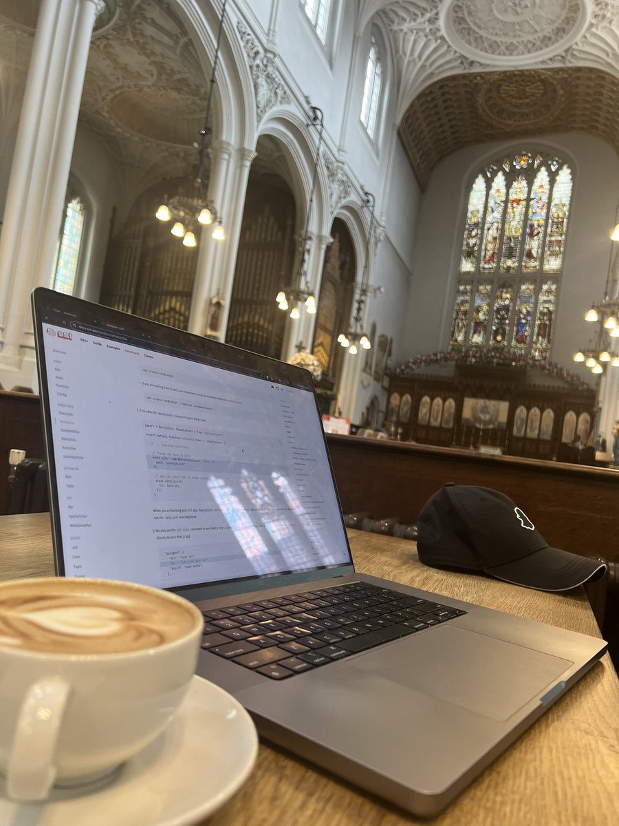 yimingdothan's tweet image. in London you can just go to a church and start working