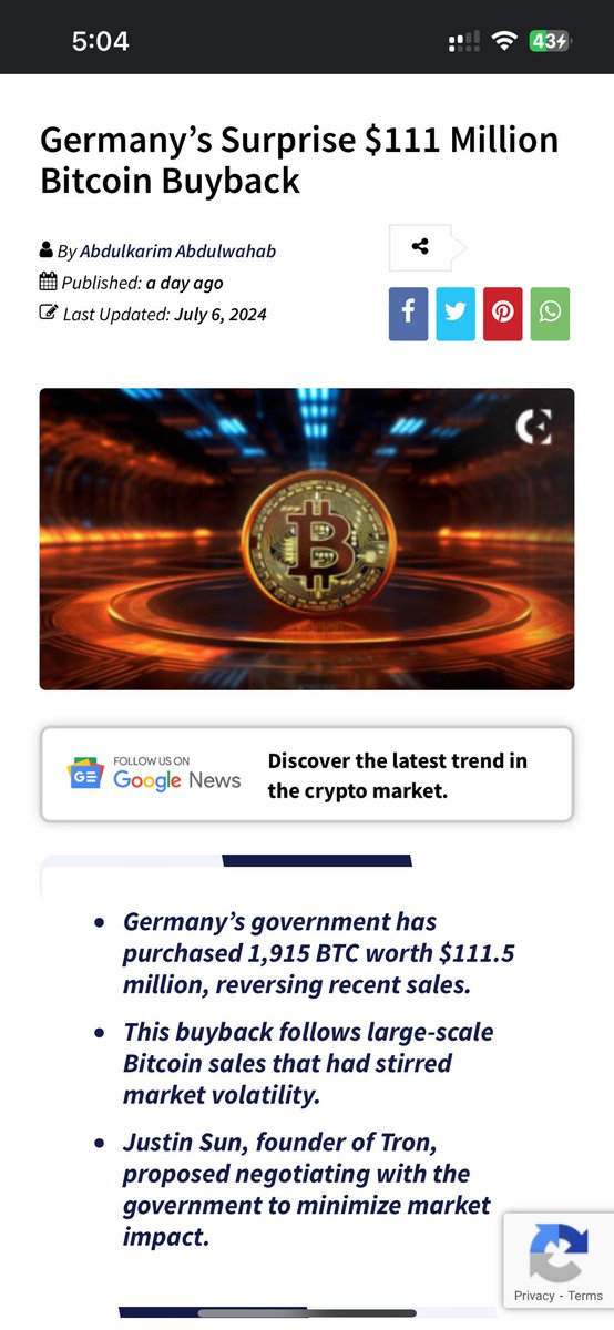 实锤了，华尔街资本好不要脸，前几天还在大肆渲染德国政府出售  #BTC ，现在怎么改回购储备了？为了洗盘这么不要脸吗？

大家一定守好自己的 #BTC 和其他加密资产，不要被万恶的资本洗下车啊！

$PIZZA $DOG