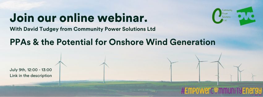 Join <a href="/OVOEnergy/">OVO</a> TOMORROW (9 July) for a free online session as part of #CEF2024. 

Discussing selling export power via PPAs and the potential of onshore wind in the UK. 

🎥Get the livestream link here: 

🔗communityenergyengland.org/events/ppas-ov…

#EmpowerCommunityEnergy