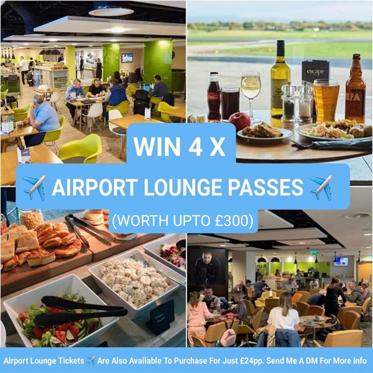 The Wigan Runner (@thewiganrunner) on Twitter photo โ๏ธ WIN 4X AIRPORT LOUNGE PASSES โ๏ธ
(Worth ยฃ300)
โ๏ธ LIKE
โ๏ธ RETWEET
โ๏ธ FOLLOW ME
<a href="/TheWiganRunner/">The Wigan Runner</a> ๐๐ปโโ๏ธ
Guys send me a DM 4 more info on Airport Lounge Passes 4 just ยฃ24pp๐๐ป
Enter on FB, T, Inst
๐ Winner Sun ๐
#Win #Competition #Summer #GiveAway #Travel #Holiday #Summer #Retweet โ๏ธ WIN 4X AIRPORT LOUNGE PASSES โ๏ธ
(Worth ยฃ300)
โ๏ธ LIKE
โ๏ธ RETWEET
โ๏ธ FOLLOW ME
<a href="/TheWiganRunner/">The Wigan Runner</a> ๐๐ปโโ๏ธ
Guys send me a DM 4 more info on Airport Lounge Passes 4 just ยฃ24pp๐๐ป
Enter on FB, T, Inst
๐ Winner Sun ๐
#Win #Competition #Summer #GiveAway #Travel #Holiday #Summer #Retweet
