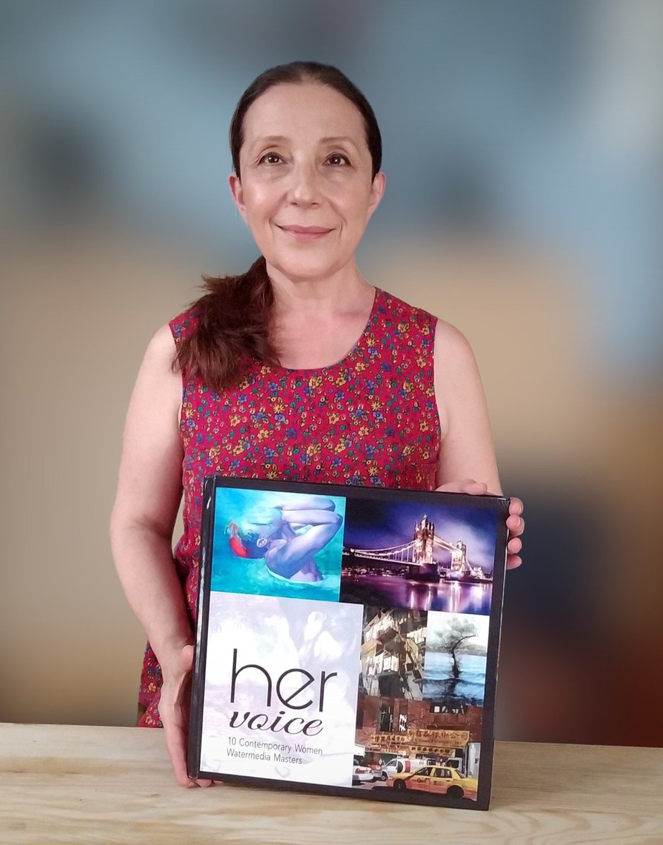 Dünyaca ünlü on kadın suluboya sanatçısının yaşam, başarı öyküleri ve  birbirinden güzel çalışmalarının yer aldığı,  ABD'de yayınlanan "her voice". 
Kitabın küratörü Laurie Goldstein-Warren'e, editör Lin Applegarth'e, Grafiker Todd Rohnke'ye emekleri için teşekkür ederim.