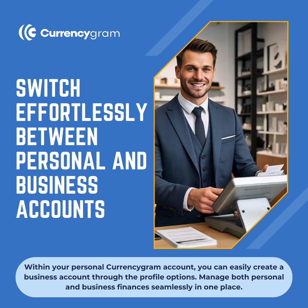 cosmonyx_co's tweet photo. Within your personal Currencygram account, you can easily create a business account through the profile options. Manage both personal and business finances seamlessly in one place.
#Currencygram #PersonalToBusiness #SeamlessFinance #Flexibility https://t.co/adfQwDgyfq