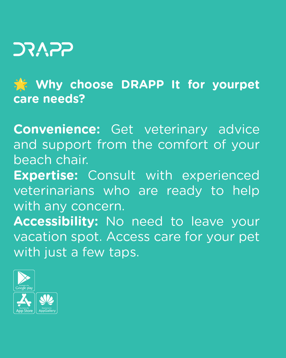 Drapp_me's tweet photo. 🏖️ Enjoy your beach vacation worry-free! 🏖️
With DRAPP, ensure your pets receive top veterinary care while you soak up the sun. Our online consultations make it easy to get expert veterinary advice and services wherever you are. https://t.co/lOKDhgFgUn