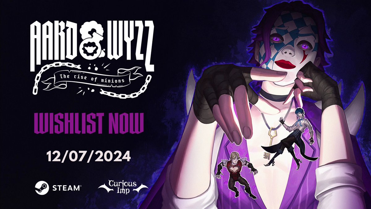 ✨12 de julio de 2024✨ 

¡Corred y apuntad esta fecha en vuestros calendarios!
Ya no queda nada para que podáis disfrutar de la demo de 'Aard and Wyzz: The rise of minions' en Steam. 

¿A qué esperas para añadirlo a tu wishlist?

¡Únete a la revolución! 😈