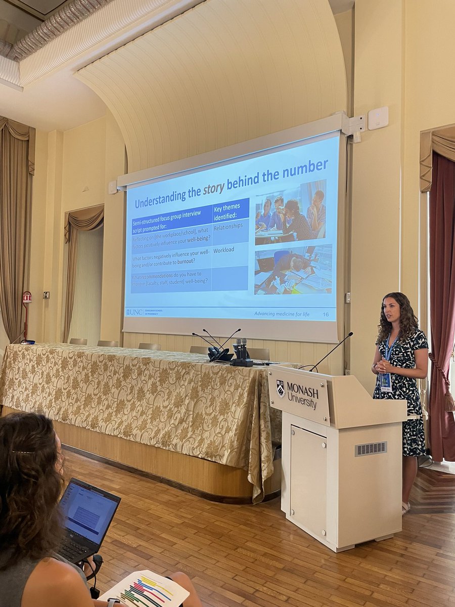 Highlights of our very first Oral paper session! 3 amazing sessions focusing on GEN AI, EDI and general pharmacy education! Lovely talks about new age technology at our amazing historic venue! #MonashPES2024