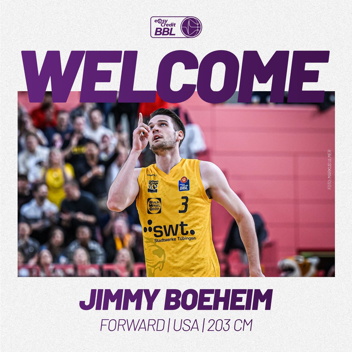 ✍ Der 🌸-Kader ist vorerst komplett: US-Forward Jimmy Boeheim wechselt von den <a href="/TigersTuebingen/">Tigers Tübingen</a> zu uns nach Göttingen und erhält einen Einjahresvertrag.

Mehr Infos zu <a href="/jimmyb_23/">Jimmy Boeheim</a> findet ihr auf unserer Homepage. ⬇

💻 buff.ly/3xRFiwj 

#wirsindgöttingen #easycreditbbl